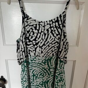 CAbi hobnob cami two layer flow top